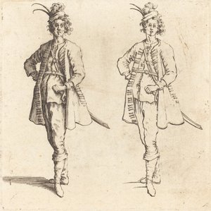 Officer, framifrån av Jacques Callot