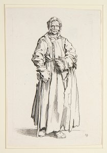 Enögd kvinna, från The Beggars (La borgnesse) av Jacques Callot