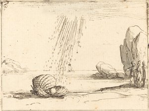 Ostron med pärla av Jacques Callot