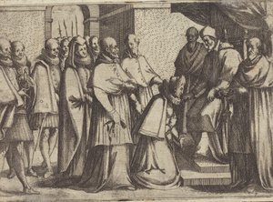 Påvlig publik [verso] av Jacques Callot