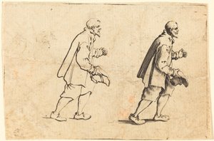 Bonde med hatten i handen av Jacques Callot