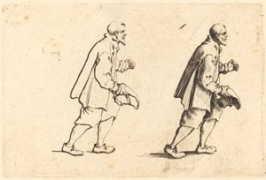 Bonde med hatten i handen av Jacques Callot
