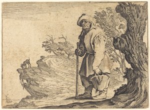 Bonde med säck av Jacques Callot