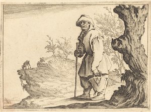 Bonde med säck, ca. 1617. av Jacques Callot