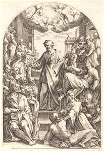 Peter Raising Tabitha av Jacques Callot