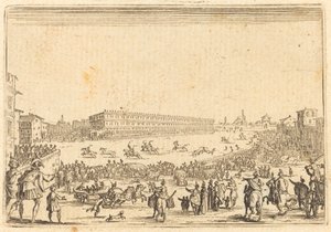 Piazza vid Porta al Prato av Jacques Callot