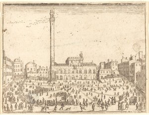Public Square, Siena av Jacques Callot