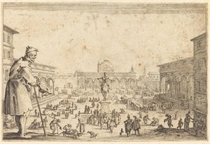 Piazza SS. Annunziata, Florens av Jacques Callot