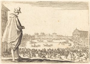 Piazza Santa Maria Novella, Florens, ca. 1622. av Jacques Callot