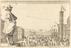 Piazza del Duomo, Florens av Jacques Callot