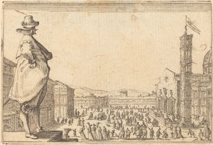 Piazza del Duomo, Florens av Jacques Callot