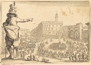 Piazza della Signoria, Florens av Jacques Callot