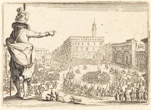 Piazza della Signoria, Florens, ca. 1622. av Jacques Callot