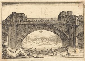 Ponte Vecchio, Florens av Jacques Callot