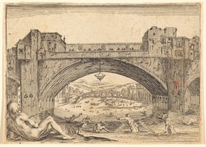 Ponte Vecchio, Florens av Jacques Callot