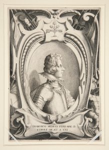 Porträtt av Francois de Medicis av Jacques Callot