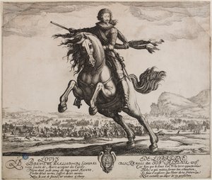 Porträtt av prinsen av Phalsbourg (Lieure 505, Meaume 508) av Jacques Callot