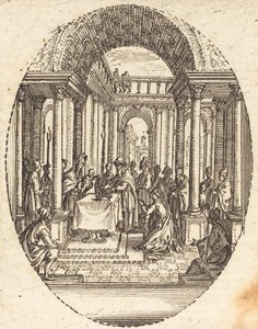 Presentation i templet av Jacques Callot
