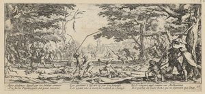 Böndernas hämnd, blad 17 ur serien ”Krigets fasor” av Jacques Callot