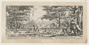 Böndernas hämnd, blad 17 ur serien ”Krigens fasor” av Jacques Callot