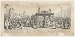 Cykel, blad 14 i serien ”Krigets fasor” av Jacques Callot
