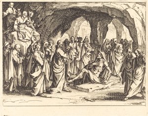 Uppfostran av Lazarus av Jacques Callot