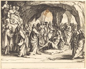 Uppfostran av Lazarus av Jacques Callot