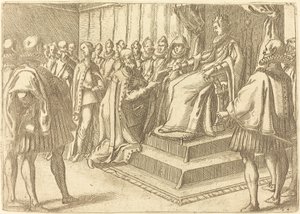 Mottagande av Polens sändebud av Jacques Callot