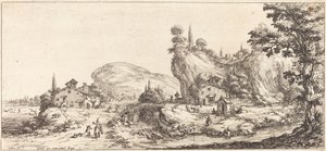 Återvänder hem från jakten, förmodligen c. 1630. av Jacques Callot