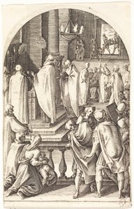 Sankt Basileios firar mässan av Jacques Callot
