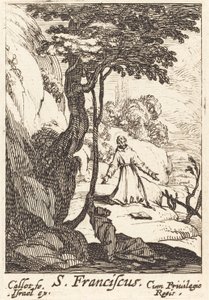 Sankt Franciskus av Jacques Callot