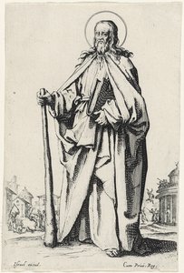 Sankt Jakob den mindre från Les Grands Apôtres (De stora apostlarna), 1631 av Jacques Callot