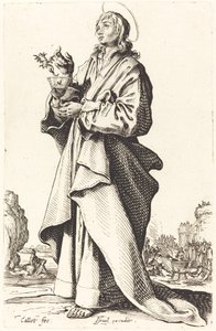 Sankt Johannes evangelisten av Jacques Callot
