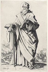 Sankt Paulus från De stora apostlarna, 1631 av Jacques Callot