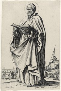 Sankt Peter från De stora apostlarna, 1631 av Jacques Callot