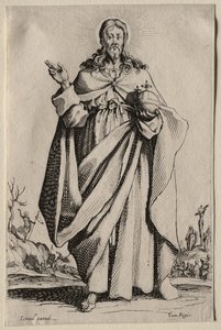 Ikoner för den välsignade jungfru Maria av Frälsaren / Les Grands Apôtres (De stora apostlarna): Frälsaren av Jacques Callot