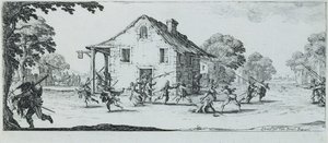 Scen för plundring, 1633 av Jacques Callot