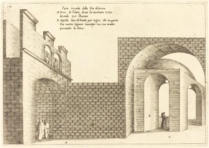Andra delen av Via Dolorosa av Jacques Callot