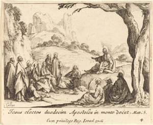 Bergspredikan av Jacques Callot