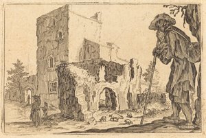 Herde och ruiner av Jacques Callot