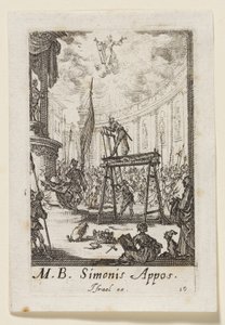 Aposteln Simon (Simonis Appos.) av Jacques Callot