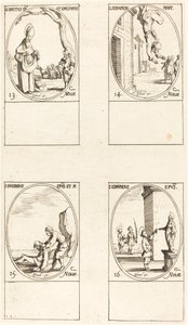 St. Brice; St Serapion; St Eugenius; St Edmund av Jacques Callot