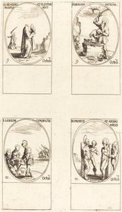 St. Dionysius, Rusticus & Eleutherius, St. Abraham, St. Gereon & Companions, Sts. För. av Jacques Callot