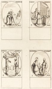 St. Emeric; St Charles Borromeo; St. Vitalis & Agricola; Sts. Zachary och Elizabeth av Jacques Callot