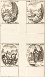 S:t Hugo; St Francis av Paula; St. Maria av Egypten; St. Richard av Jacques Callot