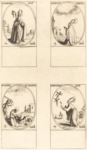 St Maximilian; St Carpus; St Daniel och Angelus; St Fortunatus av Jacques Callot
