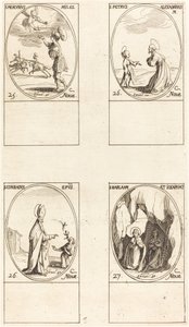 St. Merkurius; St Peter av Alexandria; St. Conrad; Sts. Barlaam och Josafat av Jacques Callot