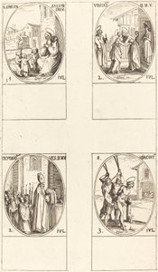 S:t Simeon Salus; Visitationen; Avsättning av jungfruns kläder; St Hiacintus av Jacques Callot