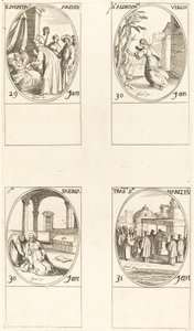 St Sulpicius; St Aldegondes; St. Sabina; Markus kallelse av Jacques Callot