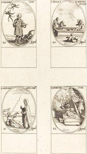 S:t Theodorus; St Agnes av Monte Pulciano; St Anselme, ärkebiskop av Canterbury; St av Jacques Callot